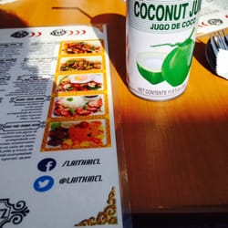 Lai Thai - Menu + Jugo de Coco