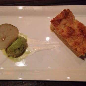 KUU Restaurant - Homemade Ginger Cake w/ green tea ice cream & apple chip ($9) - Japanese Near Me - Houston, Texas KUU Restaurant - Homemade Ginger Cake w/ green tea ice cream & apple chip ($9) - Japanese Near Me - Houston, Texas