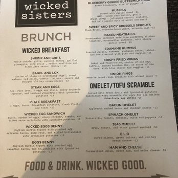 Wicked Sisters - Brunch/ lunch menu - American Near Me - Baltimore, Maryland Wicked Sisters - Brunch/ lunch menu - American Near Me - Baltimore, Maryland