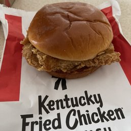 KFC NEW Classic Chicken Sandwich.