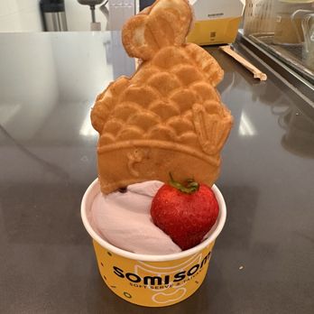 Somisomi - Ube soft serve upside down - Ice Cream & Frozen Yogurt Near Me - San Mateo, California Somisomi - Ube soft serve upside down - Ice Cream & Frozen Yogurt Near Me - San Mateo, California