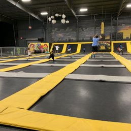 Lots of square trampolines!