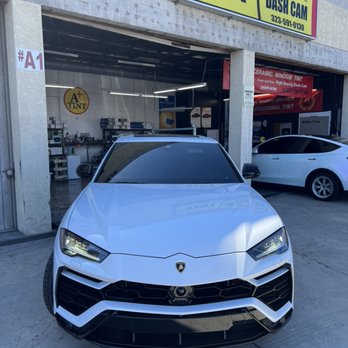 A Plus Tint - Lamborghini Ceramic tint - Car Window Tinting Near Me - Los Angeles, California