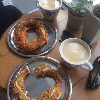 Simit & Chai - Regular simit and the smoked salmon simit with Turkish latte - Coffee & Tea Near Me - Toronto, Ontario Simit & Chai - Regular simit and the smoked salmon simit with Turkish latte - Coffee & Tea Near Me - Toronto, Ontario