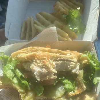 Chick-fil-A - Dry grilled chicken sandwich in stale bun. - Fast Food Near Me - Seal Beach, California