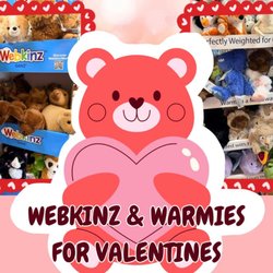 VALENTINE'S DAY is around the corner...
Grab your sweetie a New WEBKINZ or a fun squishy WARMIE... you can not go wrong with a fl...
