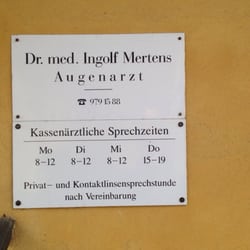 Dr. Ingolf Mertens - Öffnungszeiten