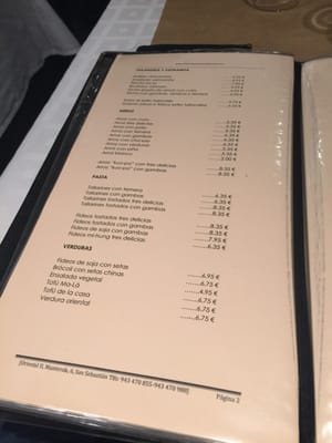 Menu photo 4 Oriental Donostia, SS