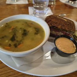 Pheasant Restaurant & Lounge - Combo. Soup and half a sammich.