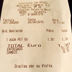 La Cerveceria de San Miguel - Se pasan de caros y era para llevar