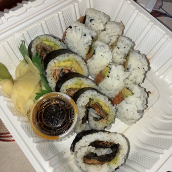 Roll & Grill - Salmon skin roll (5pc) and Spicy tuna roll (8pc) - Japanese Near Me - Fullerton, California