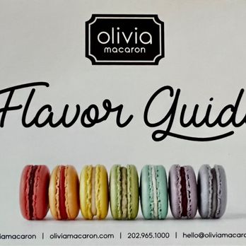 Olivia Macaron - Flavor guide that tells you what each color is. - Macarons Near Me - Washington, DC, District of Columbia Olivia Macaron - Flavor guide that tells you what each color is. - Macarons Near Me - Washington, DC, District of Columbia