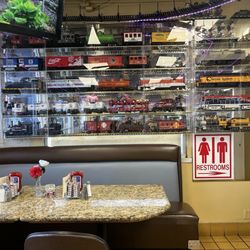 Golden Ox Diner - Model trains alll over