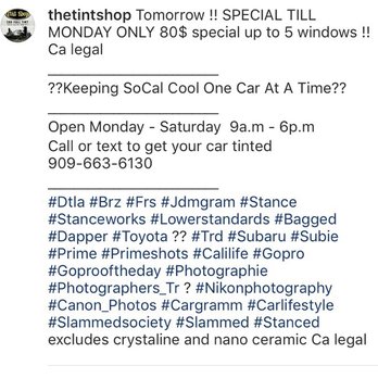 The Tint Shop - Windshield Installation & Repair Near Me - Upland, California