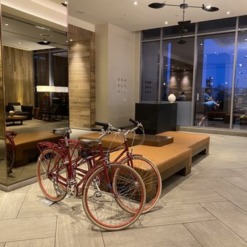 Kimpton Palomar Hotel Phoenix Cityscape - Lobby where their fun bikes await! - Hotels Near Me - Phoenix, Arizona