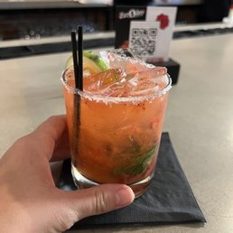 Strawberry basil margarita Strawberry basil margarita