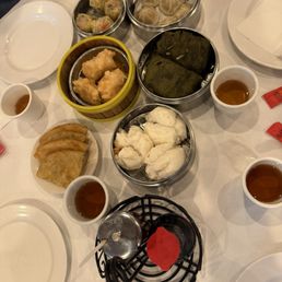Stuffed fried bean curd, steamed bbq pork buns, scallion pancakes, sticky rice lotus leaf, sui mei, Shanghai pork dumplings. Stuffed fried bean curd, steamed bbq pork buns, scallion pancakes, sticky rice lotus leaf, sui mei, Shanghai pork dumplings.