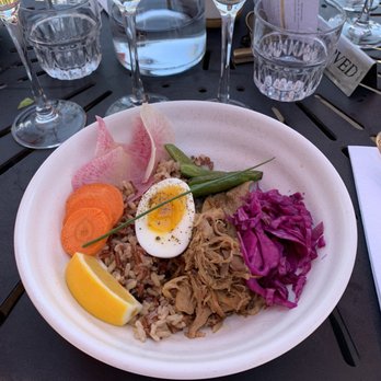 Gloria Ferrer Winery - Main course - volcano pork bowl - Wineries Near Me - Sonoma, California