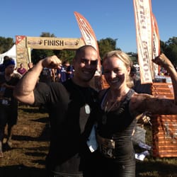 Obstacle race with my beautiful wife.
