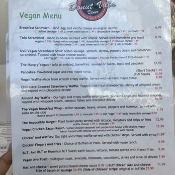 Donut Villa Diner - Vegan Menu - Donuts Near Me - Cambridge, Massachusetts Donut Villa Diner - Vegan Menu - Donuts Near Me - Cambridge, Massachusetts