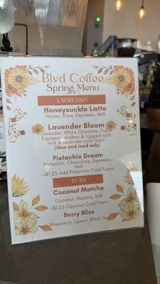 Menu photo 1 Blvd Coffee San Jose, CA