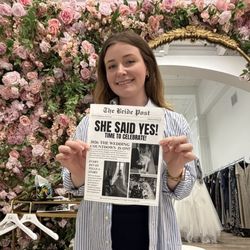 Sophia's Bridal and Tux - Photo props! Can flip to 2025 or 2026 side of newspaper