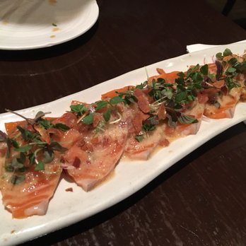 Kiraku - Salmon carpaccio- best bite of the night. Must try. - Tapas/Small Plates Near Me - Berkeley, California Kiraku - Salmon carpaccio- best bite of the night. Must try. - Tapas/Small Plates Near Me - Berkeley, California