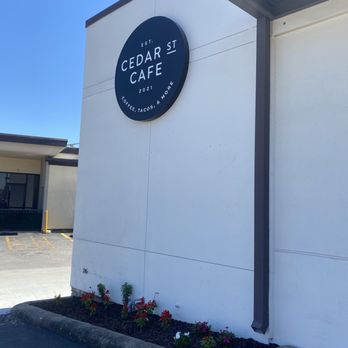 Cedar St. Cafe - Outside front area - Coffee & Tea Near Me - Bellaire, Texas Cedar St. Cafe - Outside front area - Coffee & Tea Near Me - Bellaire, Texas