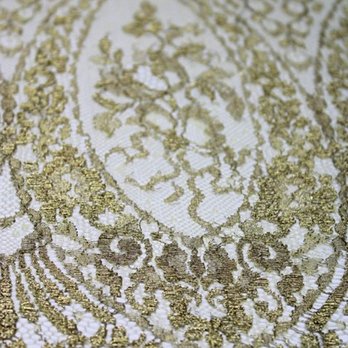 Solstiss - Gold Chantilly Lace with a baroque-style floral pattern. - Fabric Stores Near Me - Los Angeles, California Solstiss - Gold Chantilly Lace with a baroque-style floral pattern. - Fabric Stores Near Me - Los Angeles, California