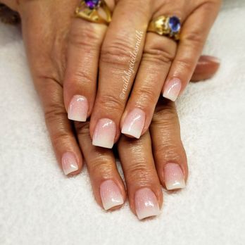 Nails By Cicile Smith - Ombre pink & white - Nail Technicians Near Me - Eugene, Oregon