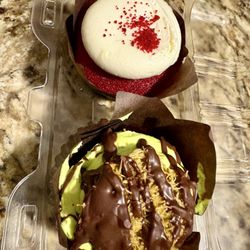 Angel's Bake Shop - Red Velvet, Dubai chocolate cupcake