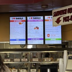 I Love Bagels - Inside. Menu. Tons of options.
