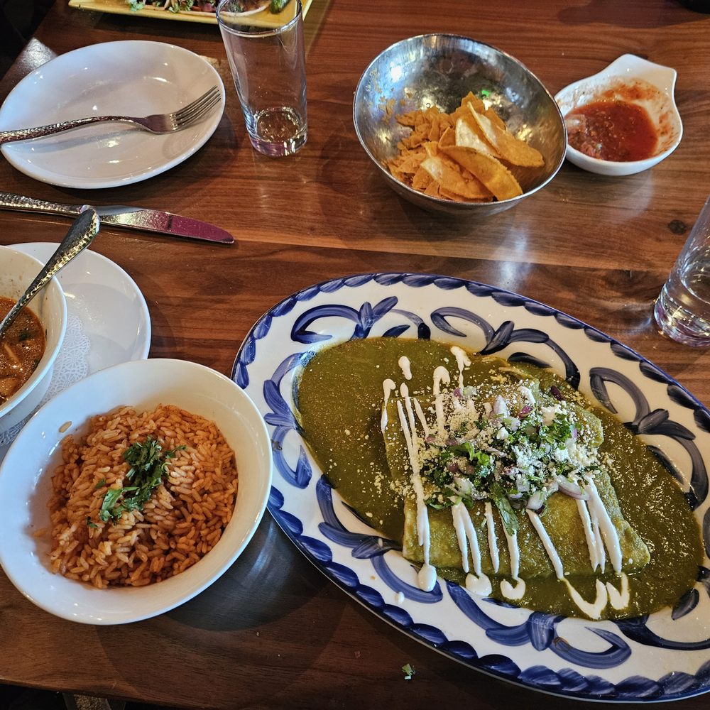 Rosa Mexicano - Pasilla Roasted Mushroom Enchiladas - Mexican Near Me - Boston, Massachusetts Rosa Mexicano - Pasilla Roasted Mushroom Enchiladas - Mexican Near Me - Boston, Massachusetts