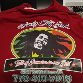 Windy City jerk - a raspberry colored t - shirt - Caribbean Near Me - Chicago, Illinois Windy City jerk - a raspberry colored t - shirt - Caribbean Near Me - Chicago, Illinois