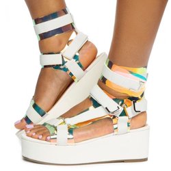 Dijions Boutique - COME GET THESE FLATFORM HARNESS STRAP SANDALS AT DIJIONS BOUTIQUE!!