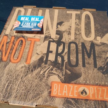 Blaze Pizza - Cool box, clever sayings... - Pizza Near Me - Sparks, Nevada Blaze Pizza - Cool box, clever sayings... - Pizza Near Me - Sparks, Nevada