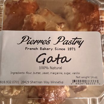 Pierre's Cakes - the label of a pastry - Bakeries Near Me - Winnetka, California