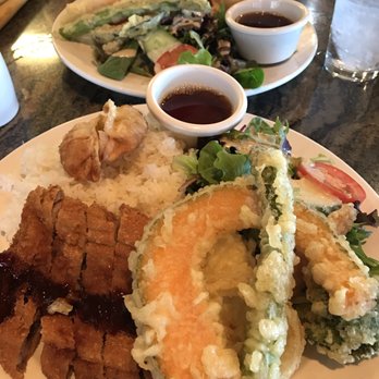 Amakara - Lunch special with tonkatsu and mixed tempura - Sushi Bars Near Me - Dublin, California