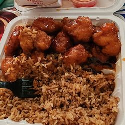 Chopsticks Express - Picture of the meal minus the wonton because I ate them on the way home.