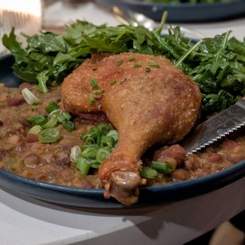 Silver Girl - Creole Cassoulet (crispy duck confit leg) - Cocktail Bars Near Me - Acton, Massachusetts Silver Girl - Creole Cassoulet (crispy duck confit leg) - Cocktail Bars Near Me - Acton, Massachusetts