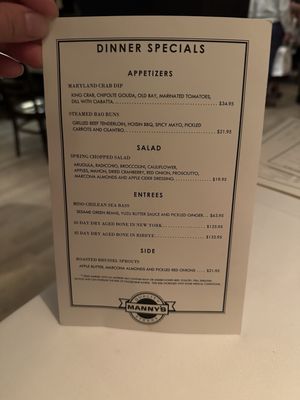 Menu photo 1 Manny's Steakhouse Minneapolis, MN