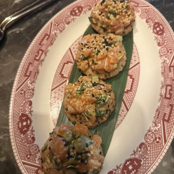 Mr. H - Spicy salmon puffs - Chinese Near Me - Boston, Massachusetts Mr. H - Spicy salmon puffs - Chinese Near Me - Boston, Massachusetts