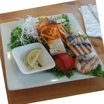 Miyo's Restaurant - Salad Special with Broiled Salmon - Izakaya Near Me - Hilo, Hawaii Miyo's Restaurant - Salad Special with Broiled Salmon - Izakaya Near Me - Hilo, Hawaii