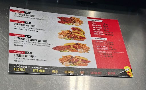 Menu photo 2 Dave's Hot Chicken Schererville, IN Menu photo 2 Dave's Hot Chicken Schererville, IN