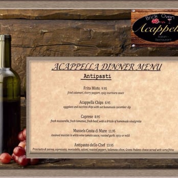 Acappella Italian Restaurant - Italian Near Me - Fallston, Maryland Acappella Italian Restaurant - Italian Near Me - Fallston, Maryland