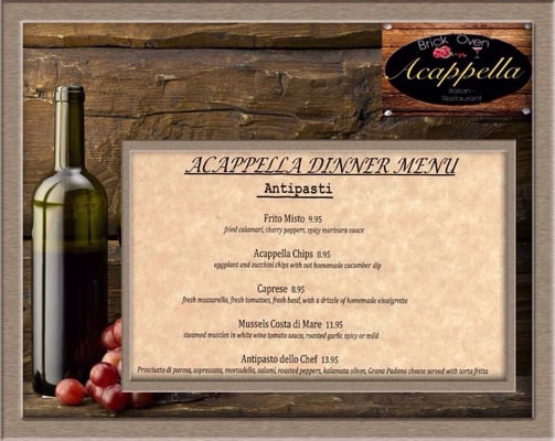 Menu photo 3 Acappella Italian Restaurant Fallston, MD