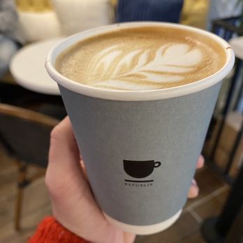Republik Coffee Burbank - Lavender latte. Hot. Whole milk. - Cafes Near Me - Burbank, California Republik Coffee Burbank - Lavender latte. Hot. Whole milk. - Cafes Near Me - Burbank, California