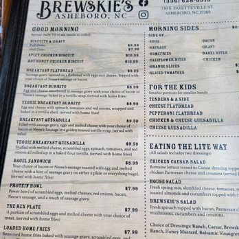 Brewskie's - Breakfast menu - Coffee & Tea Near Me - Asheboro, North Carolina Brewskie's - Breakfast menu - Coffee & Tea Near Me - Asheboro, North Carolina