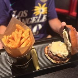 The Lansdowne Pub - Mushroom, Onion & Swiss Burger