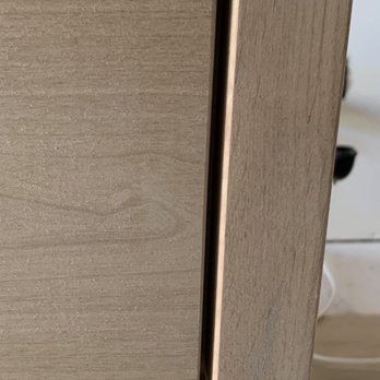 Moda Woodworking - note the corners, this wasn't even the worse but I can't find the other pictures now :( - Cabinetry Near Me - Vancouver, Washington